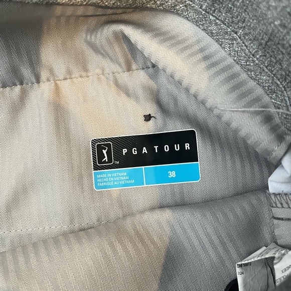 PGA Tour Heathered Grey Golf Shorts Summer Preppy Minimalist Activewear Size 38 - Picture 5 of 6